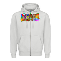 Dove Grey lgbtq love Zipper Hoodie - texasbilliewilder