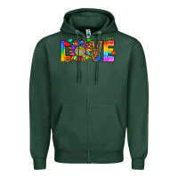 Sports Green lgbtq love Zipper Hoodie - texasbilliewilder