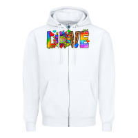 White lgbtq love Zipper Hoodie - texasbilliewilder