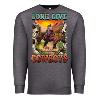 Charcoal Heather long live cowboys Premium Sweatshirt - FaDigitalArtStudio