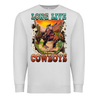 Dove Grey long live cowboys Premium Sweatshirt - FaDigitalArtStudio