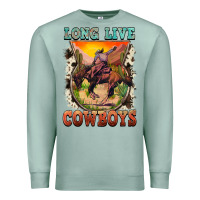 Seafoam long live cowboys Premium Sweatshirt - FaDigitalArtStudio
