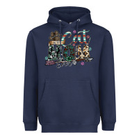 Navy best cat mom ever Heavyweight Hoodie - SublimationCraftShop