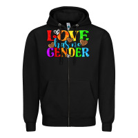 Black love has no gender pride lgbtq Zipper Hoodie - texasbilliewilder