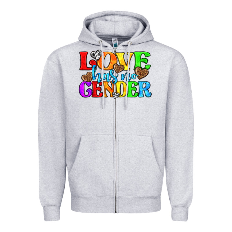 Love Has No Gender Pride Lgbtq Zipper Hoodie by texasbilliewilder | Teevron