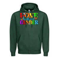Sports Green love has no gender pride lgbtq Zipper Hoodie - texasbilliewilder