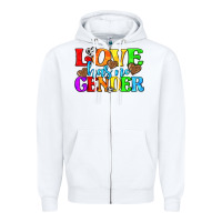 White love has no gender pride lgbtq Zipper Hoodie - texasbilliewilder