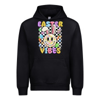 Black easter vibes smiley face Urban Hoodie - MaliasSmallBusiness