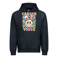 Navy easter vibes smiley face Urban Hoodie - MaliasSmallBusiness