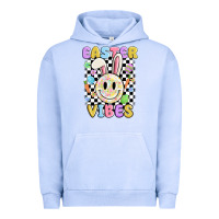 Pigment Grape Ice easter vibes smiley face Urban Hoodie - MaliasSmallBusiness