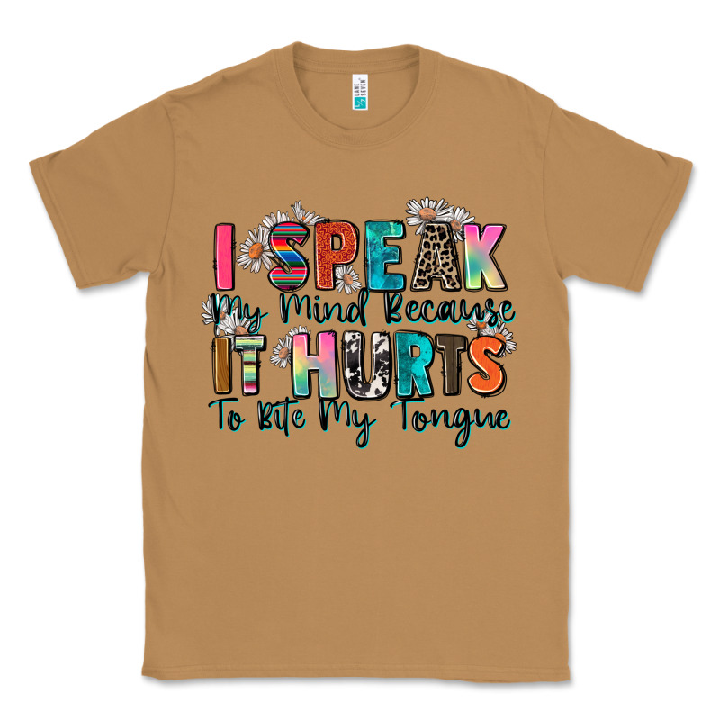 I Speak My Mind Because It Hurts To Bite My Tongue Classic Tee by Zillion Design Studio | Teevron