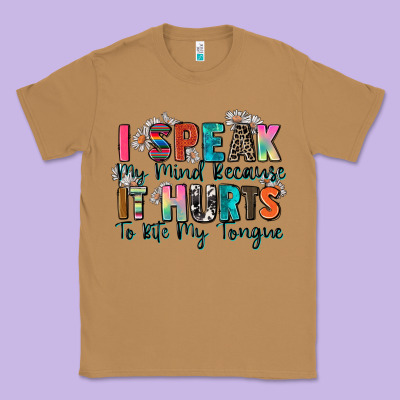 I Speak My Mind Because It Hurts To Bite My Tongue Classic Tee Designed By Zillion Design Studio