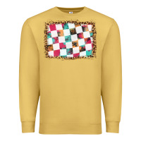 Antique Gold race background with leopard frame Premium Sweatshirt - HRA Design Shop