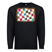 Black race background with leopard frame Premium Sweatshirt - HRA Design Shop