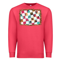 Cardinal race background with leopard frame Premium Sweatshirt - HRA Design Shop