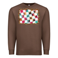Chestnut race background with leopard frame Premium Sweatshirt - HRA Design Shop