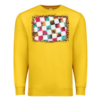 Lemon race background with leopard frame Premium Sweatshirt - HRA Design Shop