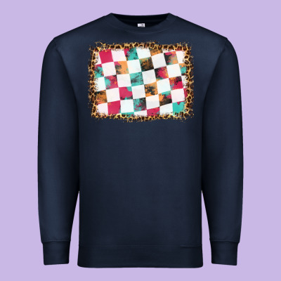 Race Background With Leopard Frame Premium Sweatshirt Designed By Hra Design Shop