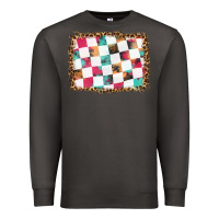 Smoke race background with leopard frame Premium Sweatshirt - HRA Design Shop