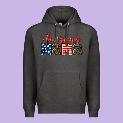 Western American Mama Premium Hoodie Designed By Lillyallendesigns