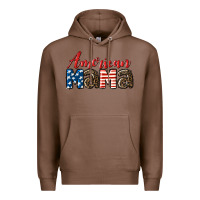 Chestnut Western American Mama Premium Hoodie - LillyAllenDesigns