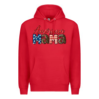 Red Western American Mama Premium Hoodie - LillyAllenDesigns
