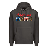 Smoke Western American Mama Premium Hoodie - LillyAllenDesigns
