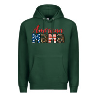 Sports Green Western American Mama Premium Hoodie - LillyAllenDesigns