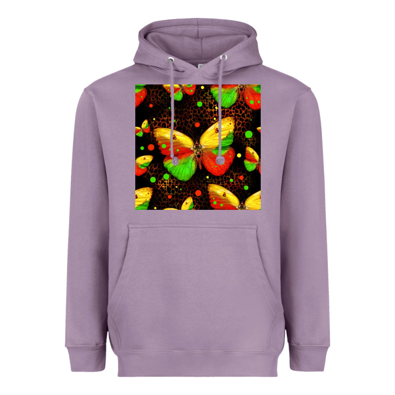 Juneteenth Butterflies Seamless Pattern Heavyweight Hoodie by HRA Design Shop | Teevron
