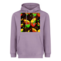 Lavender juneteenth butterflies seamless pattern Heavyweight Hoodie - HRA Design Shop
