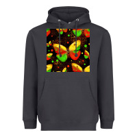 Smoke juneteenth butterflies seamless pattern Heavyweight Hoodie - HRA Design Shop