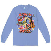 Colony Blue hippie soul Long Sleeve Tee - MaliasSmallBusiness