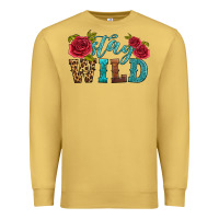 Antique Gold stay wild Premium Sweatshirt - HRA Design Shop