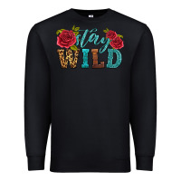 Black stay wild Premium Sweatshirt - HRA Design Shop