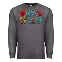 Charcoal Heather stay wild Premium Sweatshirt - HRA Design Shop