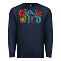 Navy stay wild Premium Sweatshirt - HRA Design Shop