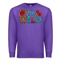 Purple stay wild Premium Sweatshirt - HRA Design Shop