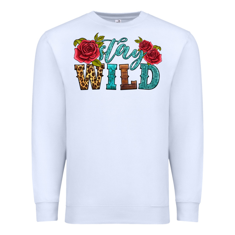 Stay Wild Premium Sweatshirt by HRA Design Shop | Teevron