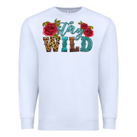 White stay wild Premium Sweatshirt - HRA Design Shop