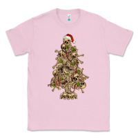 Bubblegum Pink Skeleton Christmas Tree Classic Tee - RanaPortraitStore