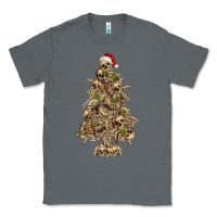 Charcoal Heather Skeleton Christmas Tree Classic Tee - RanaPortraitStore