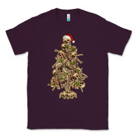 Plum Skeleton Christmas Tree Classic Tee - RanaPortraitStore