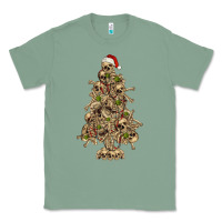 Sage Skeleton Christmas Tree Classic Tee - RanaPortraitStore