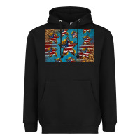 Black 4th of july stars skinny metal can holder Heavyweight Hoodie - HRA Design Shop