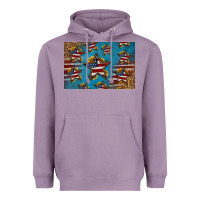 Lavender 4th of july stars skinny metal can holder Heavyweight Hoodie - HRA Design Shop