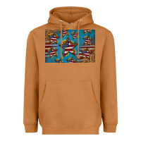 Meerkat 4th of july stars skinny metal can holder Heavyweight Hoodie - HRA Design Shop