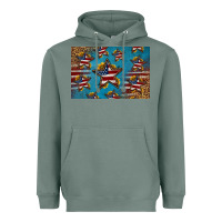 Sage 4th of july stars skinny metal can holder Heavyweight Hoodie - HRA Design Shop