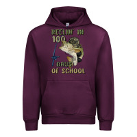 Mauve Wine reelin' in 100 days of school Urban Hoodie - MaliasSmallBusiness