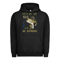 Pigment Black reelin' in 100 days of school Urban Hoodie - MaliasSmallBusiness