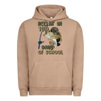 Pigment Burro reelin' in 100 days of school Urban Hoodie - MaliasSmallBusiness